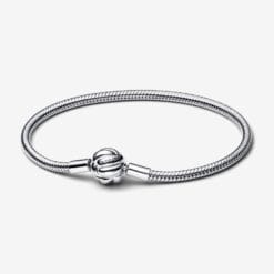 Pulsera de Cadena con Serpiente y Nudo de Amor
