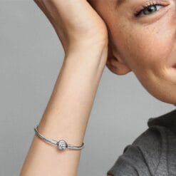 Pulsera de Cadena con Serpiente y Nudo de Amor