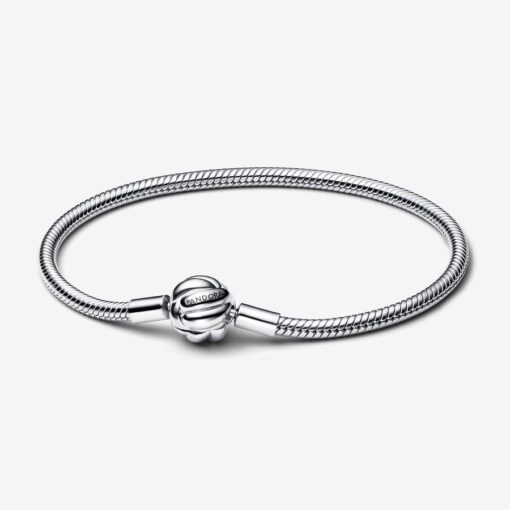 Pulsera de Cadena con Serpiente y Nudo de Amor