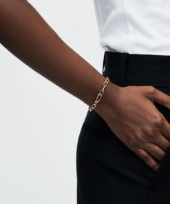 Pulsera de Cadena de Eslabones Pequeños PANDORA ME Oro