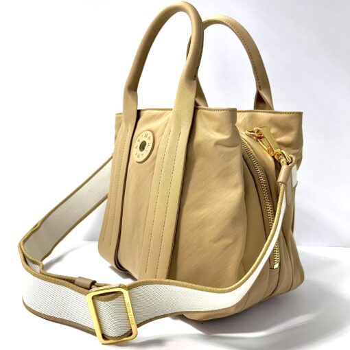 Bimba y Lola Bolsa de Mano Mediana Cross Caqui
