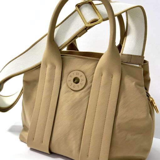 Bimba y Lola Bolsa de Mano Mediana Cross Caqui
