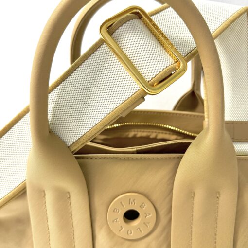 Bimba y Lola Bolsa de Mano Mediana Cross Caqui