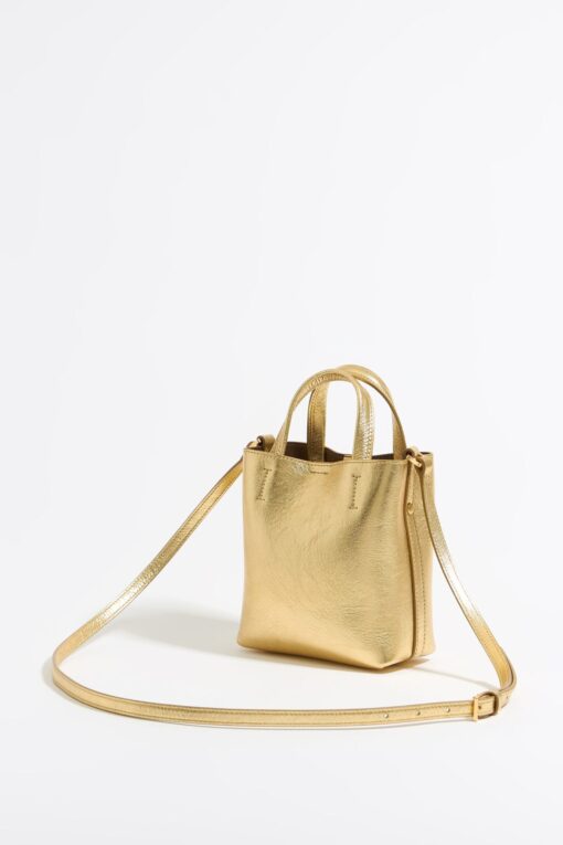 Bolsa Chihuahua Mini Piel Oro