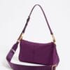 Bolsa Bandolera Pocket Pequeña Nylon Ciruela