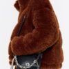 Bolsa Bandolera Trapecio Pequeña Piel Negra
