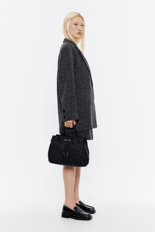 Bolsa de Mano Pocket Grande Nylon Negra
