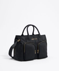Bolsa de Mano Pocket Grande Nylon Negra
