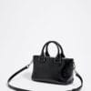 Bolsa Tote Pocket Mediana Piel Negra