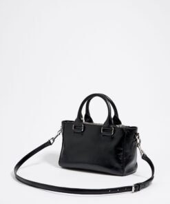 Bolsa Tote Pocket Mediana Piel Negra