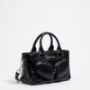 Bolsa Tote Pocket Mediana Piel Negra