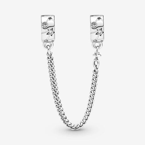 Cadena de Seguridad con Estrellas y Galaxias