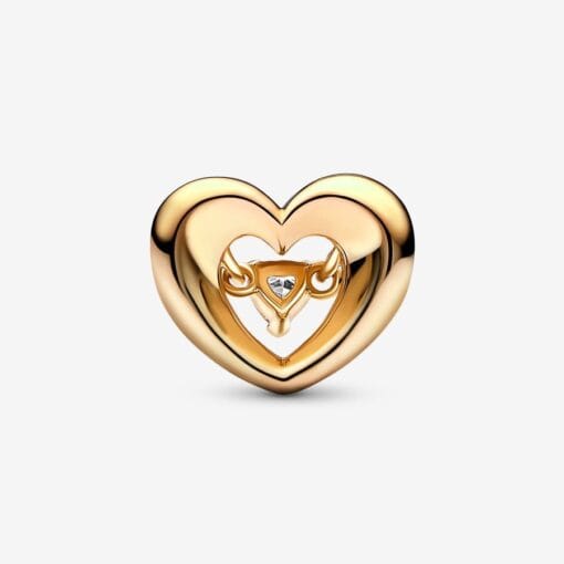 Charm de Corazón con Piedra Flotante