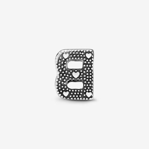 Charm en Plata de Ley Letra B