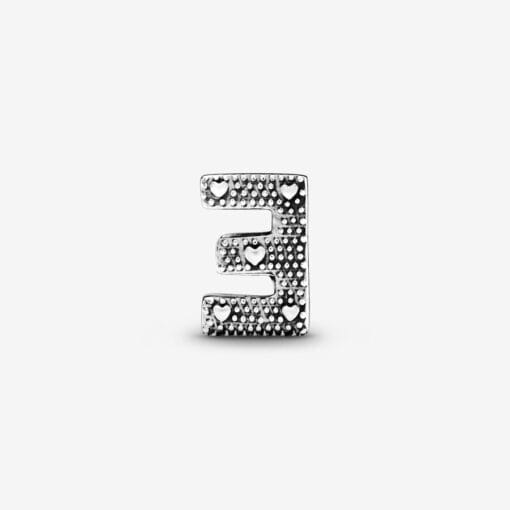 Charm en Plata de Ley Letra E