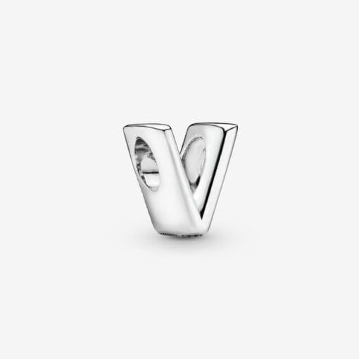 Charm en Plata de Ley Letra V