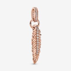 Colgante de Pluma Brillante