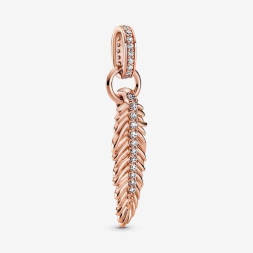 Colgante de Pluma Brillante