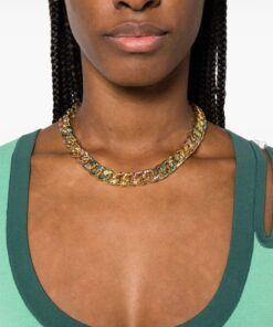 Collar de Cadena Adornado con Cristales