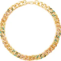 Collar de Cadena Adornado con Cristales