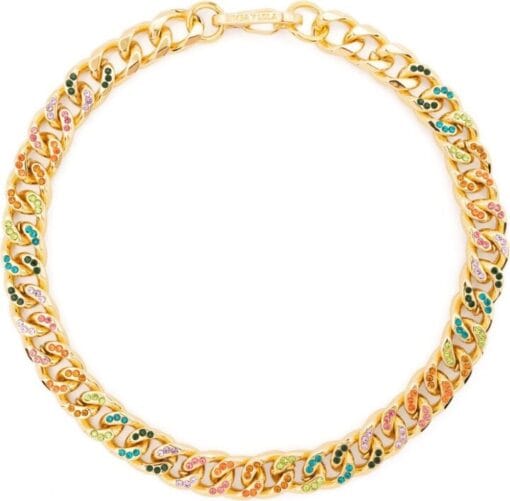 Collar de Cadena Adornado con Cristales