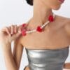 Collar de Perlas y Corazones
