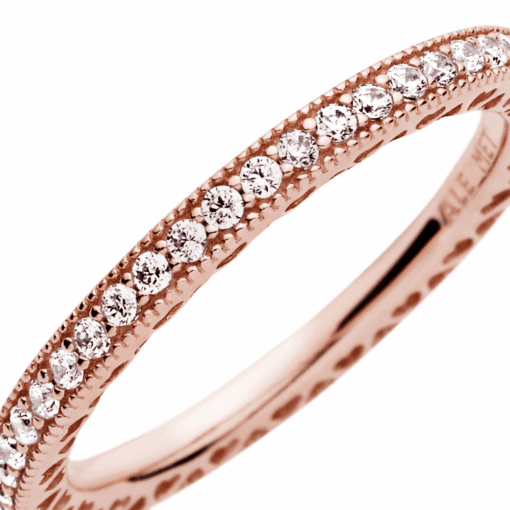 Anillo Corazones Rose Gold