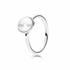 Anillo Gota Luminosa Con Perla