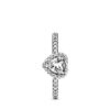 Anillo De Corazón Elevado
