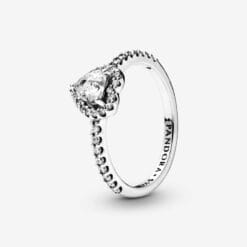 Anillo De Corazón Elevado