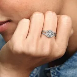 Anillo De Doble Halo