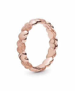 Anillos De Corazones Con Brillo Mate