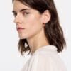 Aretes de Aro con Corazón Brillante