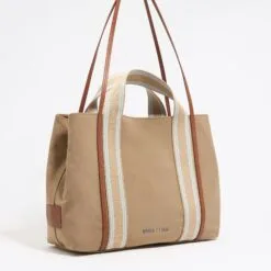 Bolsa Shopper Chihuahua Grande Gabardina Camel
