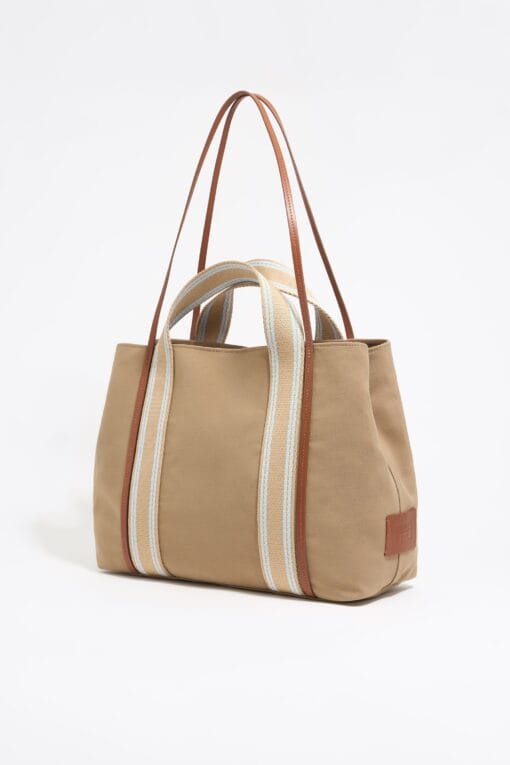 Bolsa Shopper Chihuahua Grande Gabardina Camel
