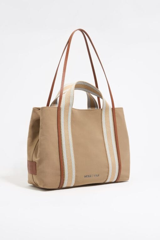 Bolsa Shopper Chihuahua Grande Gabardina Camel