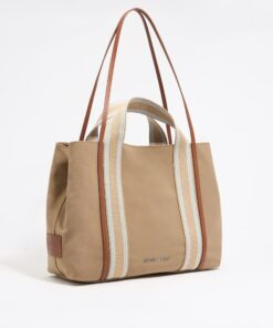 Bolsa Shopper Chihuahua Grande Gabardina Camel
