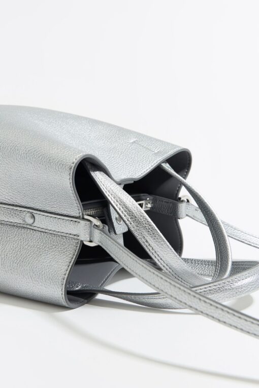 Bolso Chihuahua Pequeño de Piel color Plata