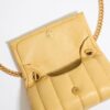 Bolso Pequeño con Solapa de Napa de Color Amarillo Topacio