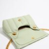 Bolso Pequeño de Napa Verde Claro con Solapa