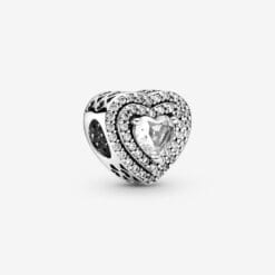 Charm de Corazones Brillantes Nivelados
