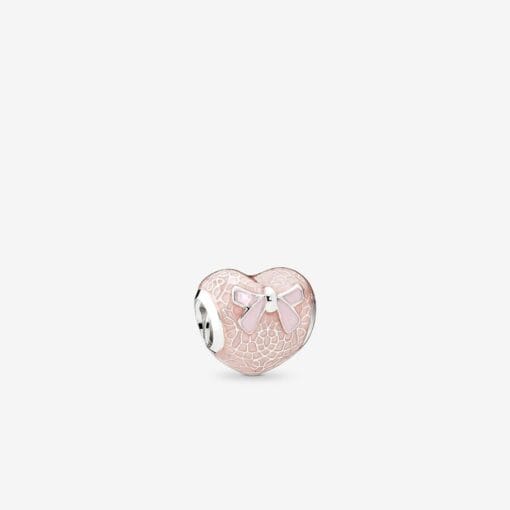 Charm de Encaje y Lazo Rosa
