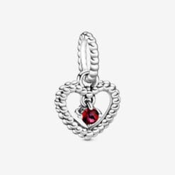 Colgante De Corazón Rojo De Julio