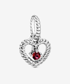 Colgante De Corazón Rojo De Julio