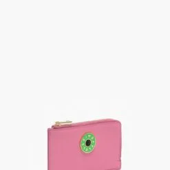 Monedero Rectangular Piel Rosa