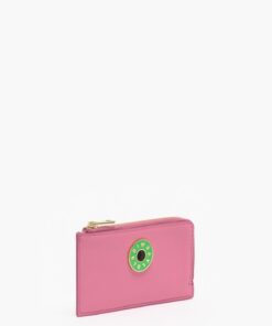 Monedero Rectangular Piel Rosa