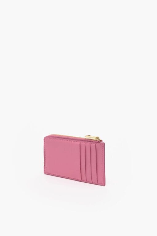 Monedero Rectangular Piel Rosa