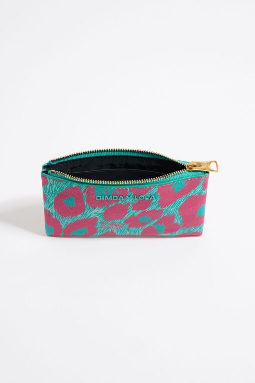 Monedero de Leopardo Turquesa