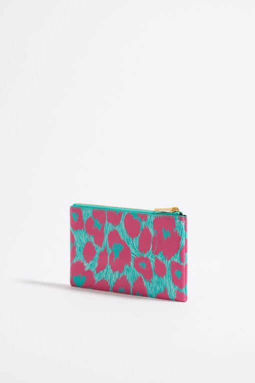 Monedero de Leopardo Turquesa