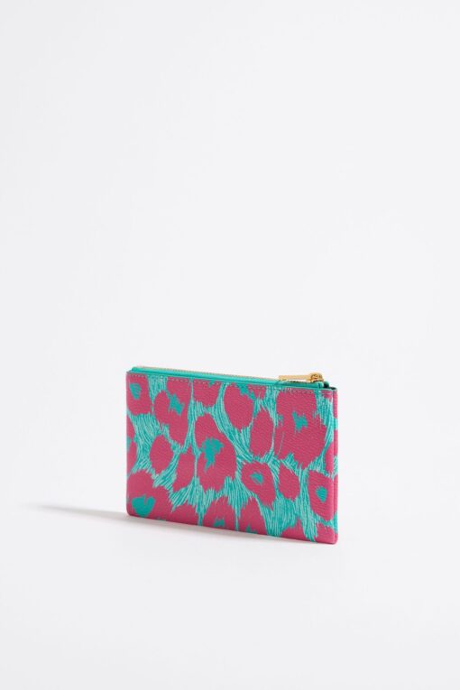 Monedero de Leopardo Turquesa